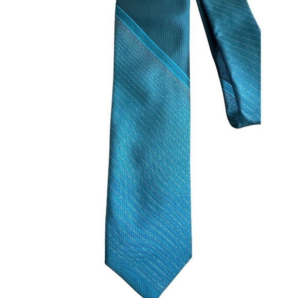 Van Heusen Men's Neck Tie Blue Polyester - Picture 4 of 6